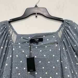 Coin Dot Patterned Top